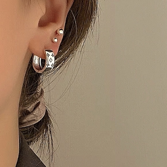 Sterling Silver Ball Drop Dangle Minimalist Earrings - Picture 2 of 6